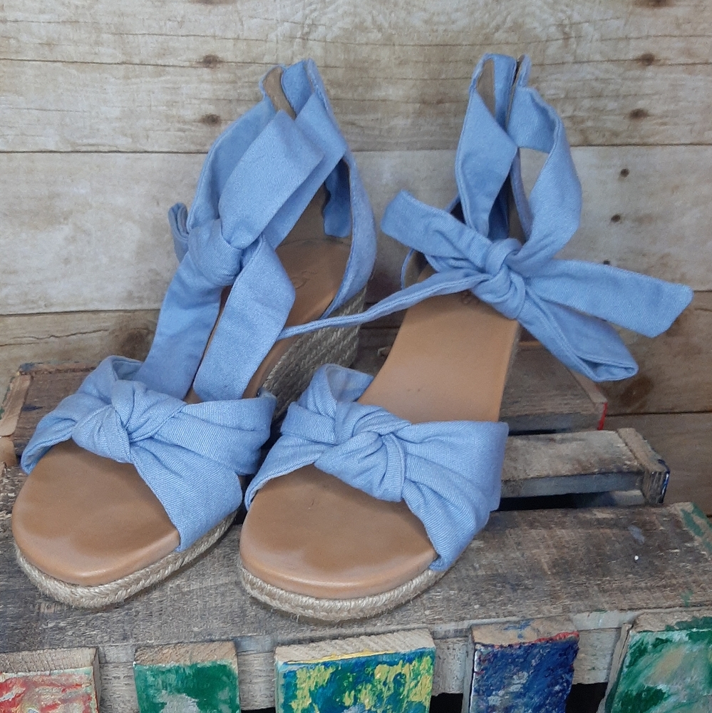 UGG Blue Espadrille Sandals